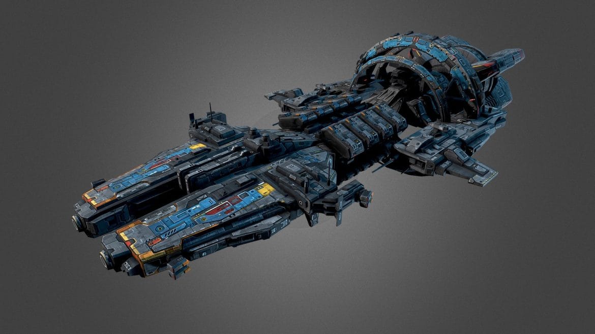 commander spaceship g7 3d model