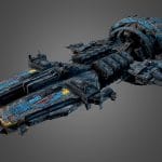 commander spaceship g7 3d model