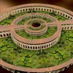 Concentric garden cloister photogrammetry scan