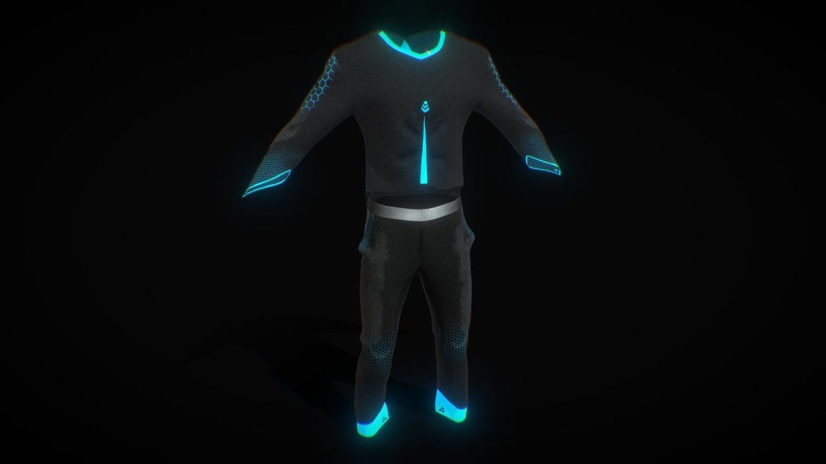 corporative cyberpunk suit 3d model