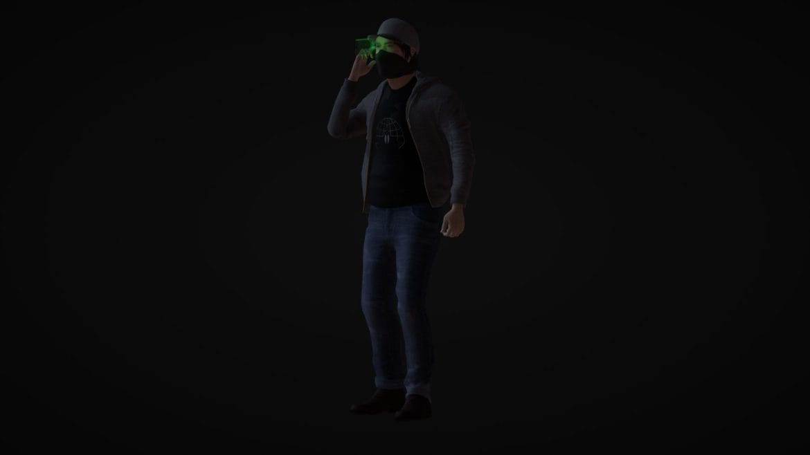 cyberhacker 3d model