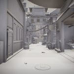 cyberpunk bridge 3d model