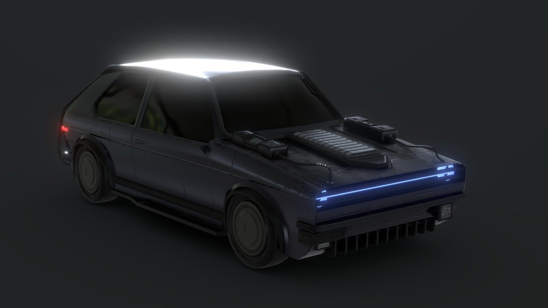 Cyberpunk car – Golfera 77