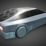 cyberpunk car solar edge moon microsystem 3d model
