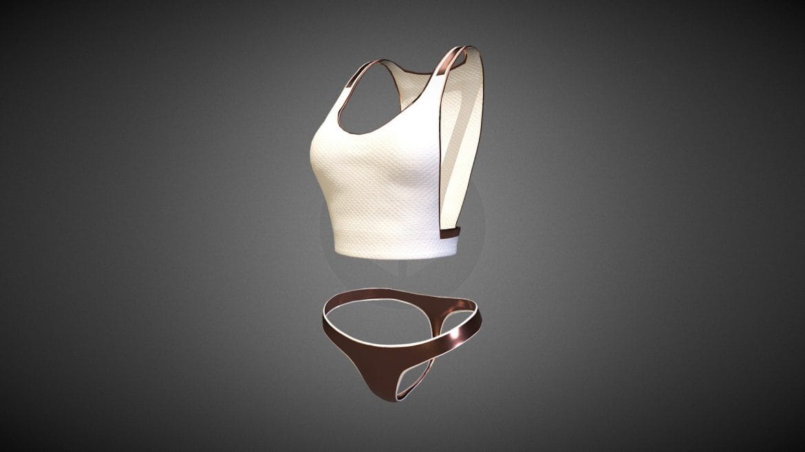 cyberpunk dreamer underwear set a 3d model