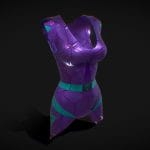 Cyberpunk Girl Party Suit – violet 新着