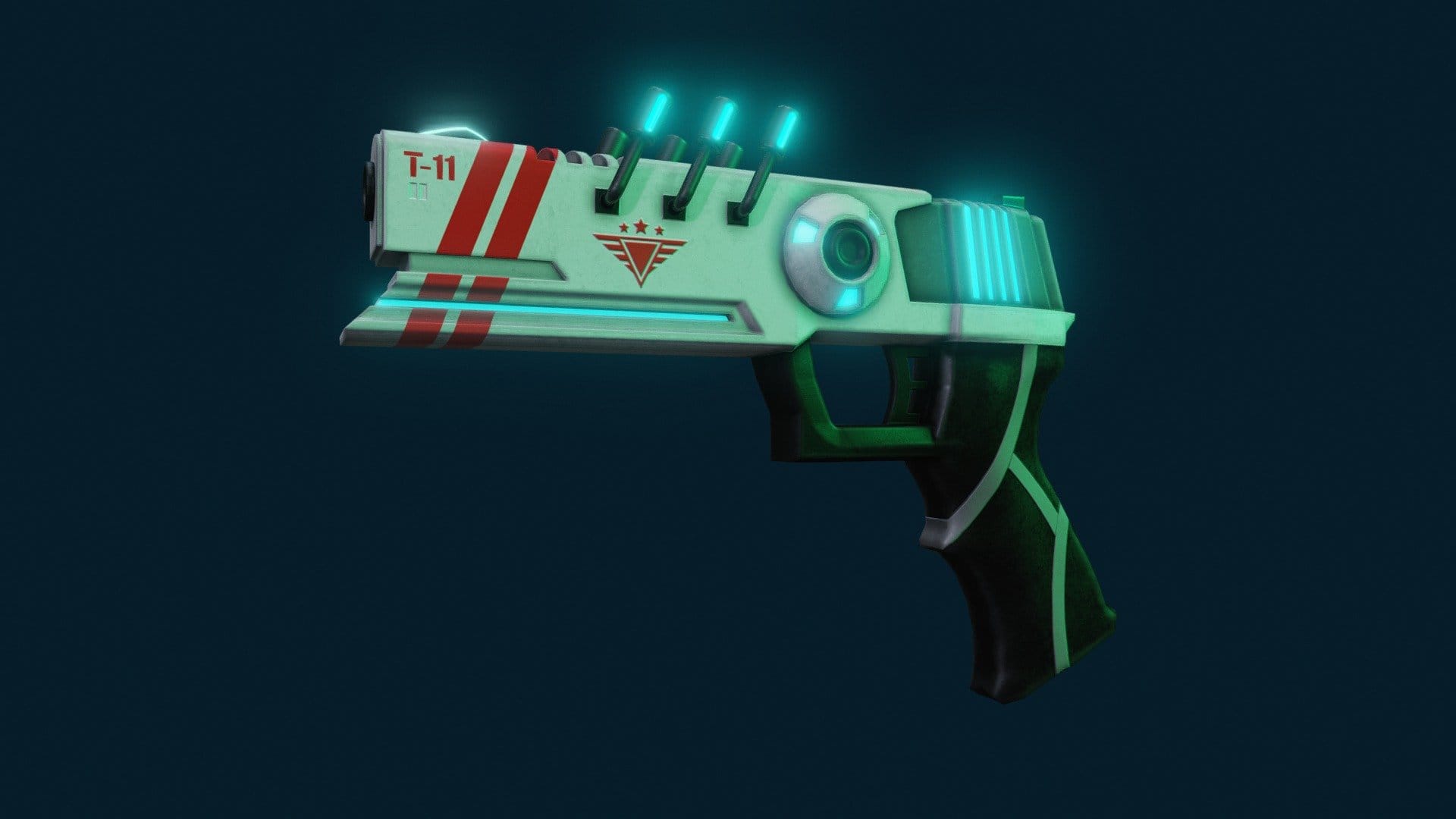 Cyberpunk gun T-11