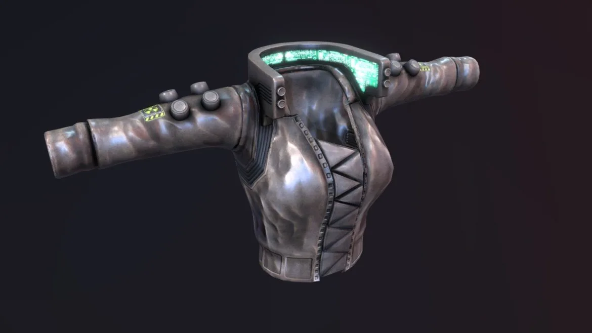 cyberpunk jacket for second life 3d model