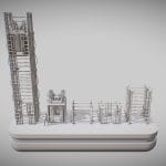 cyberpunk lift 3d model