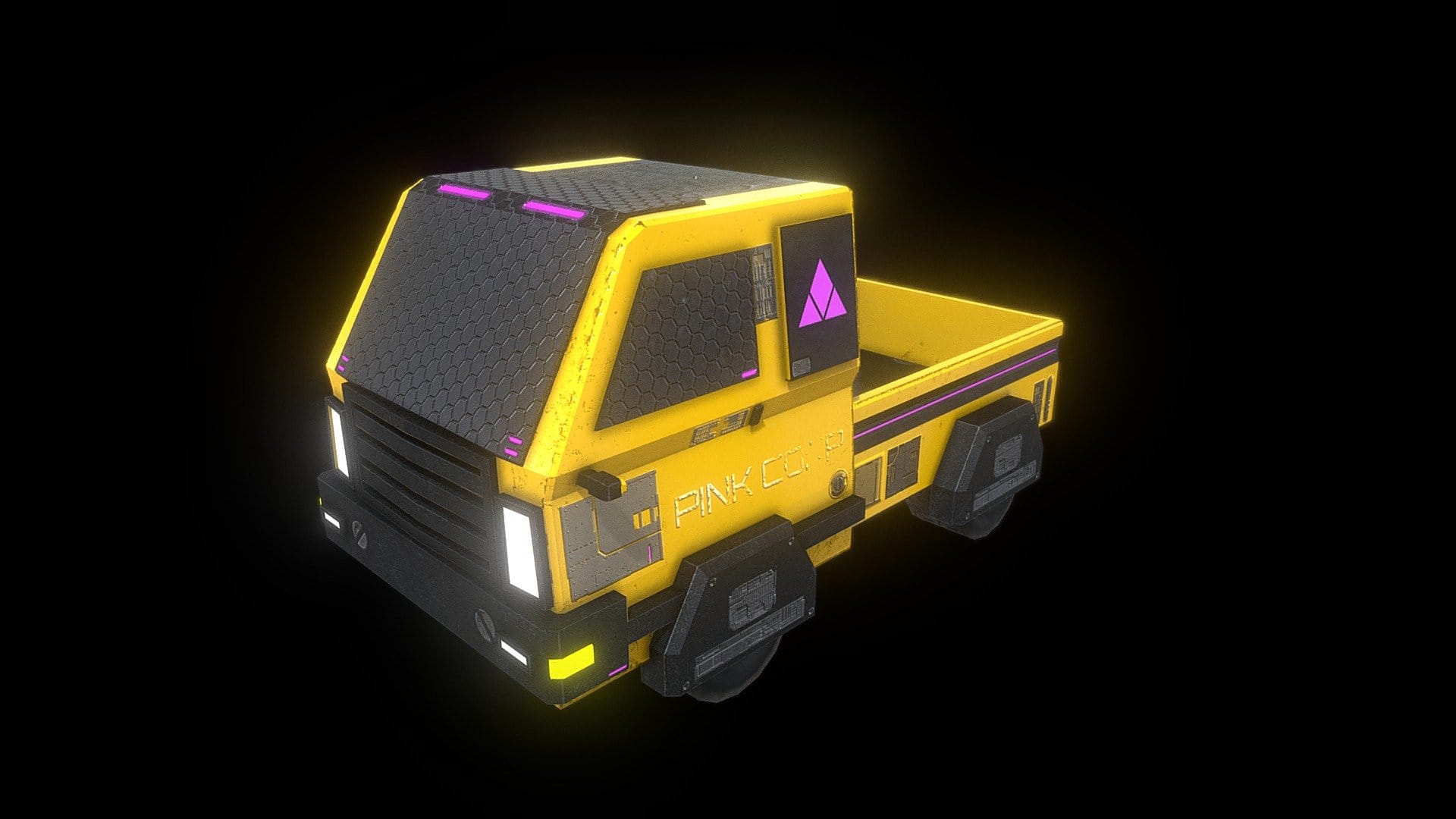 Cyberpunk Pickup Low Poly
