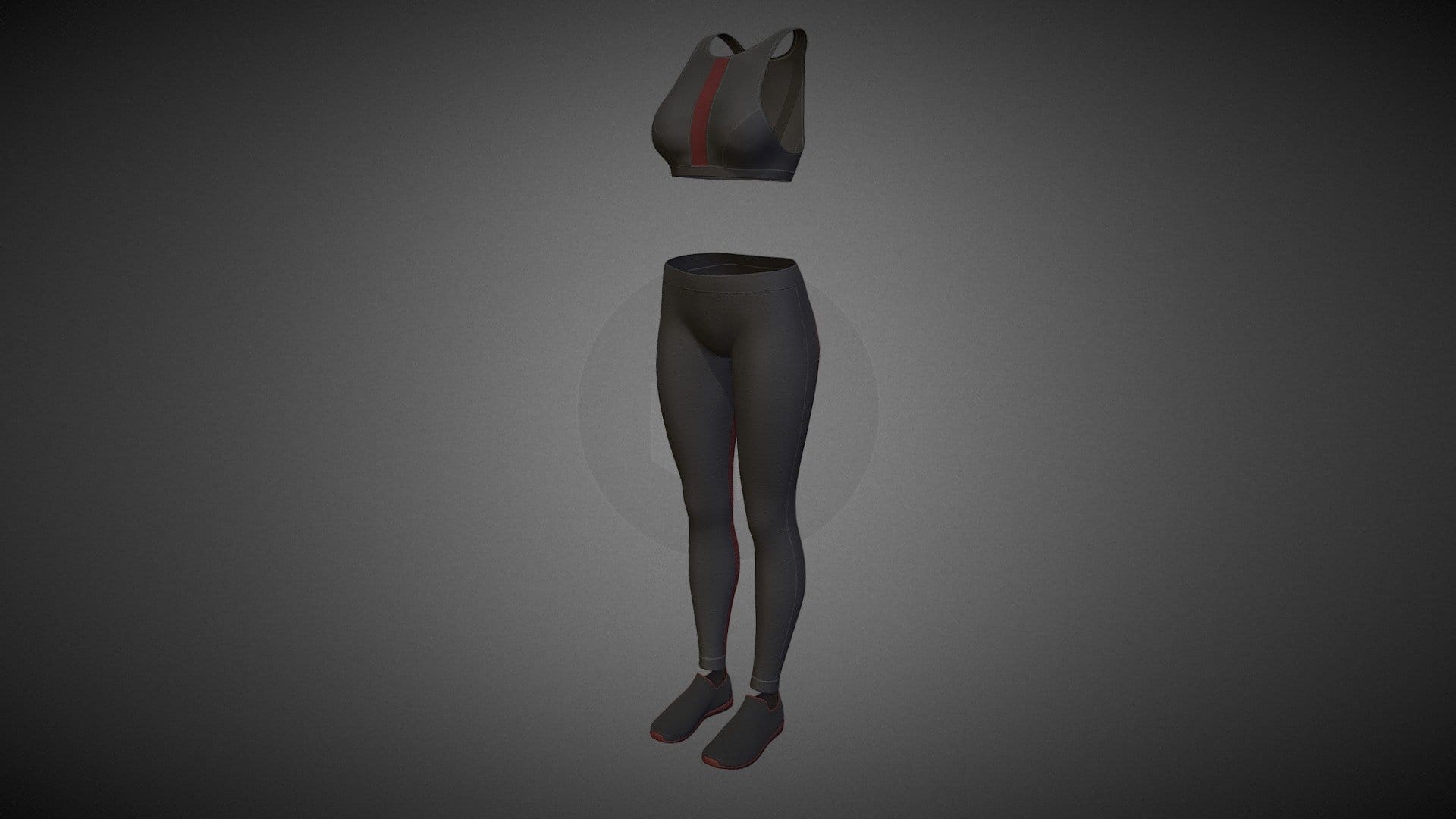 Cyberpunk – Sports Activewear Black and Red