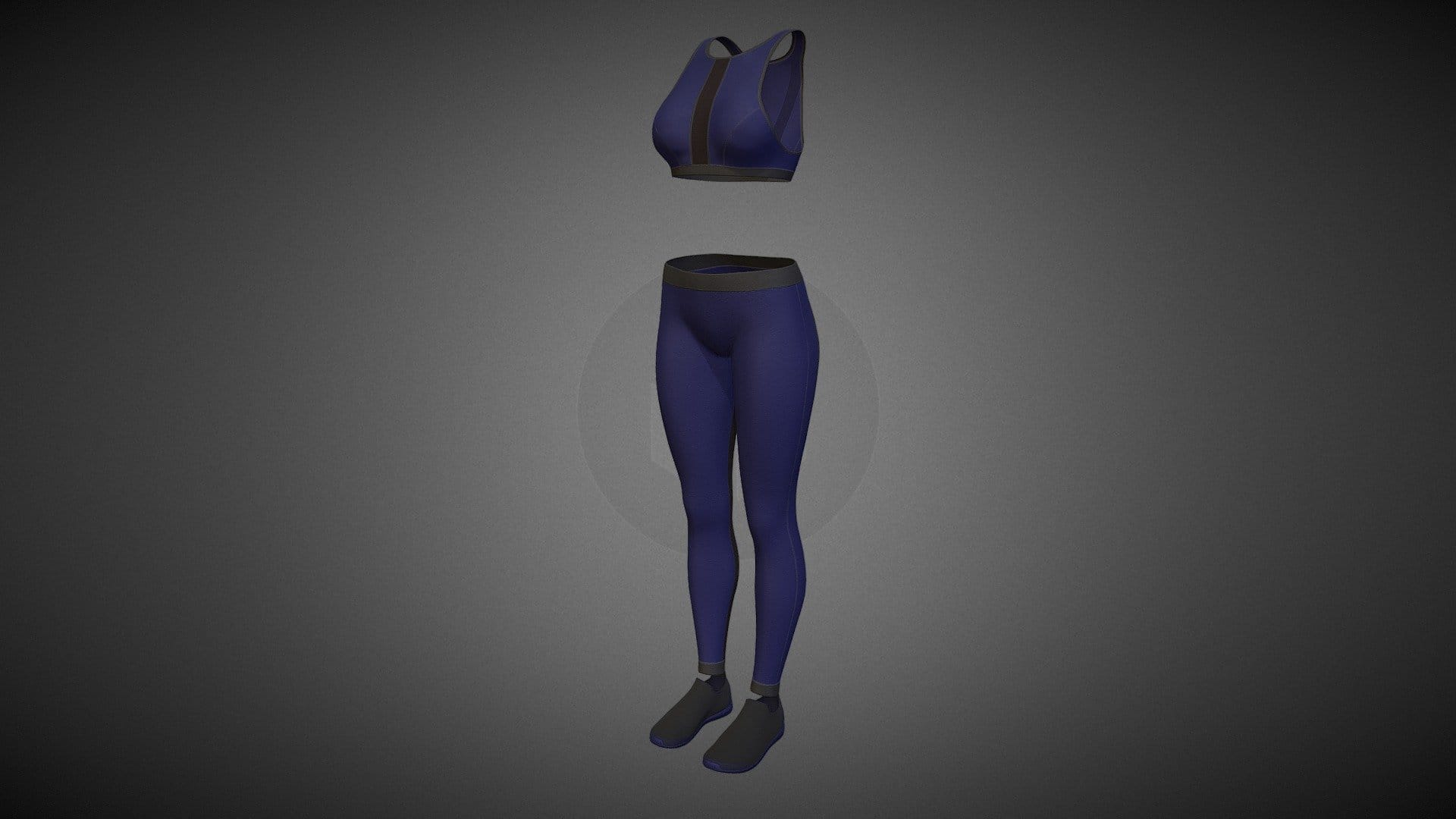 Cyberpunk – Sports Activewear Blue and Black