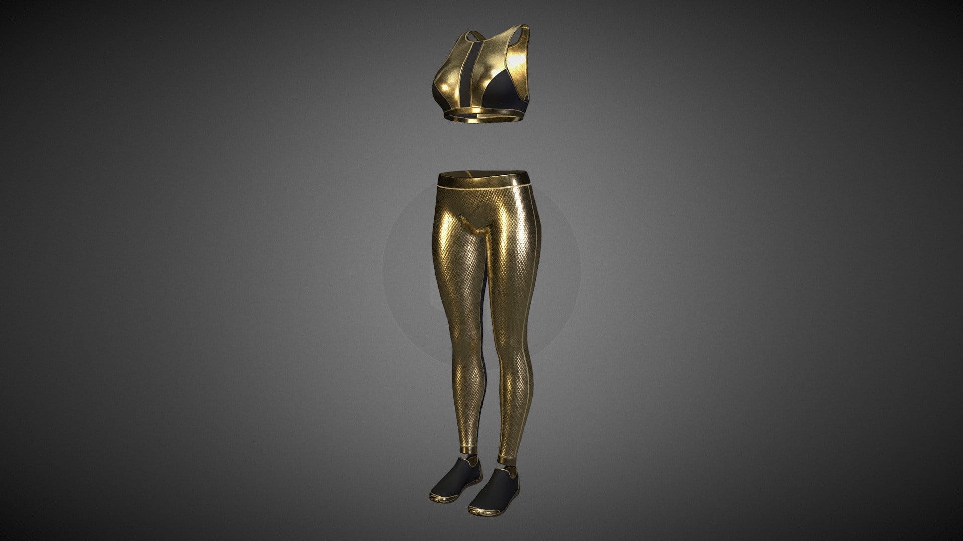 Cyberpunk – Sports Activewear Gold and Black