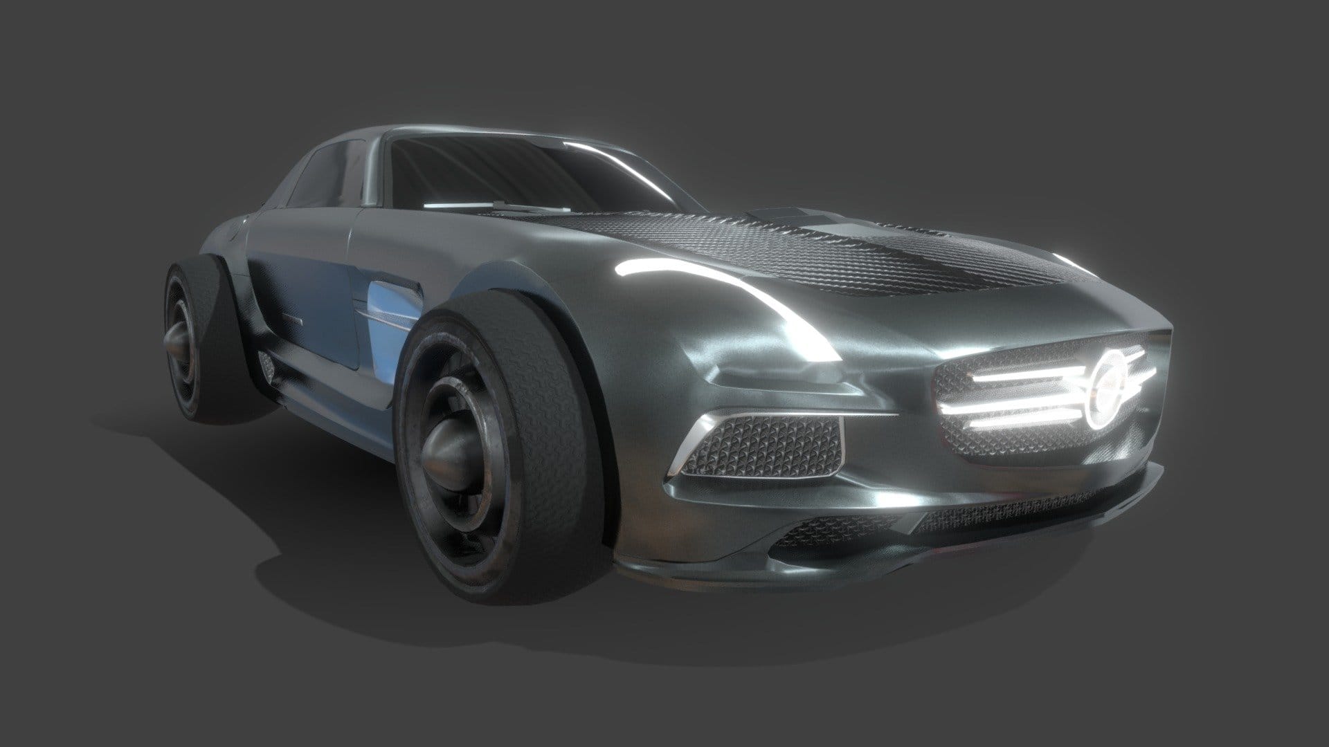 Cyberpunk Sports Car