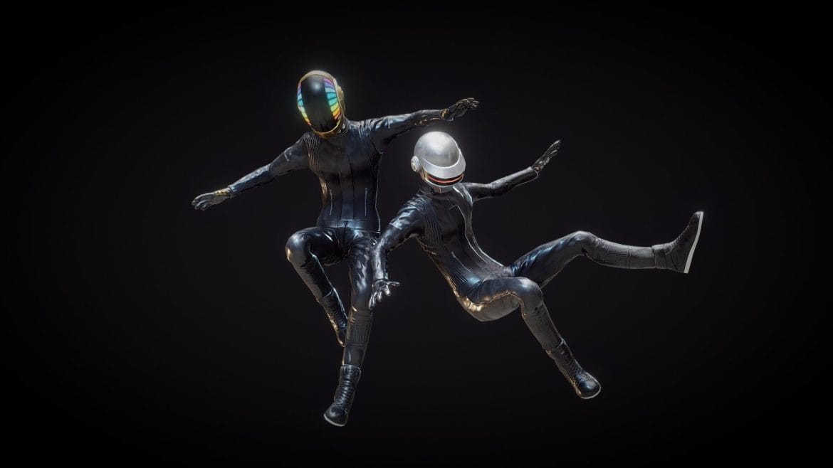 daft punk rigged 3d model
