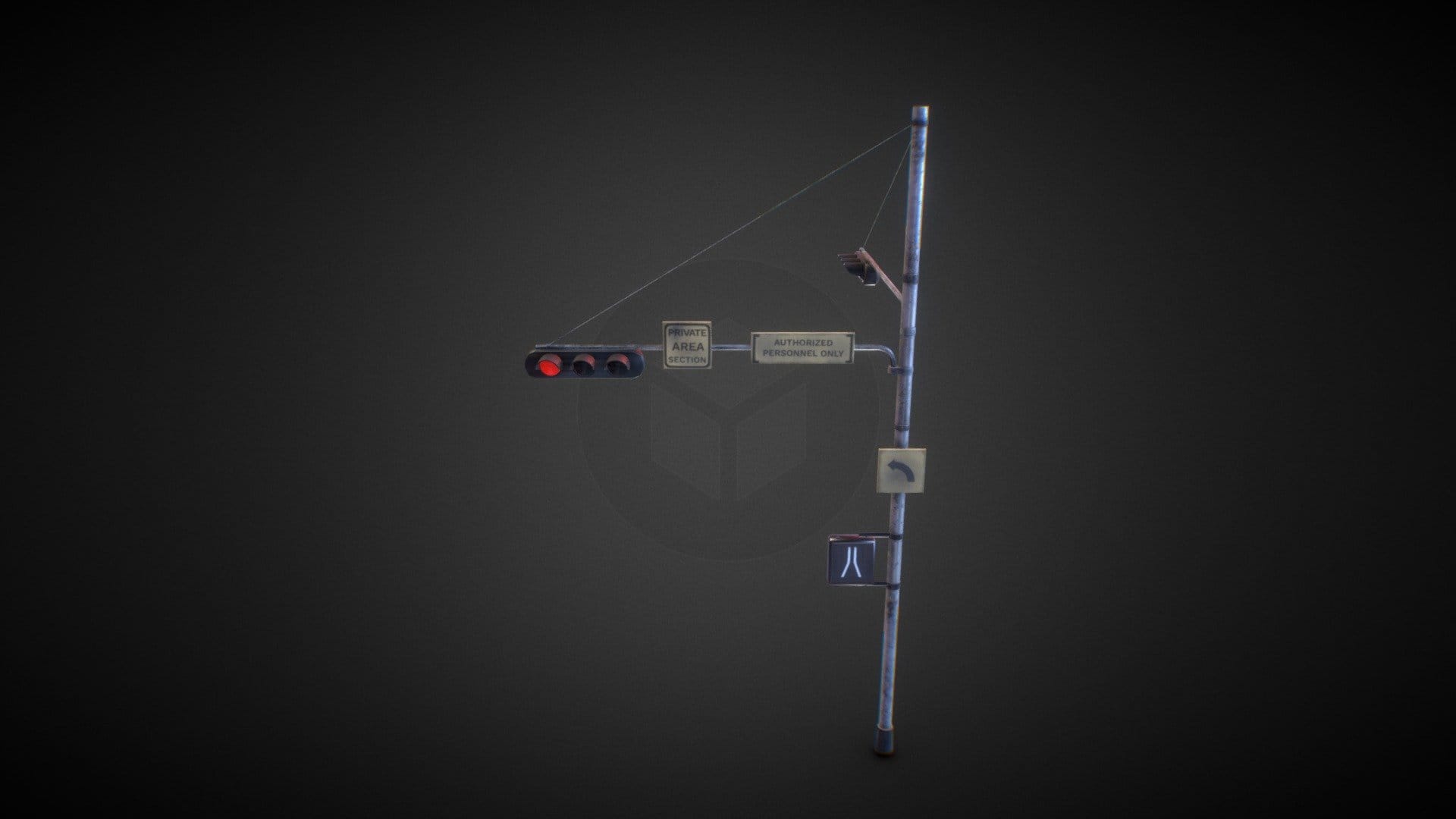 Dirty Traffic Lights – low poly