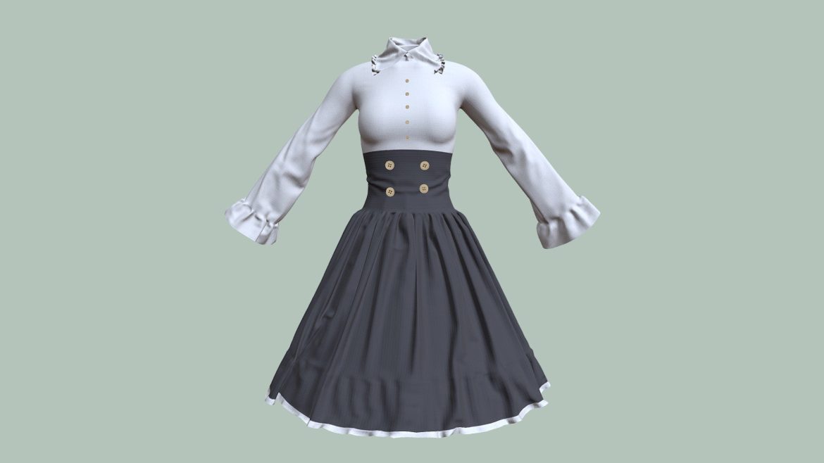 Dress – Lowpoly, midpoly, highpoly and recolors! - deep3dsea