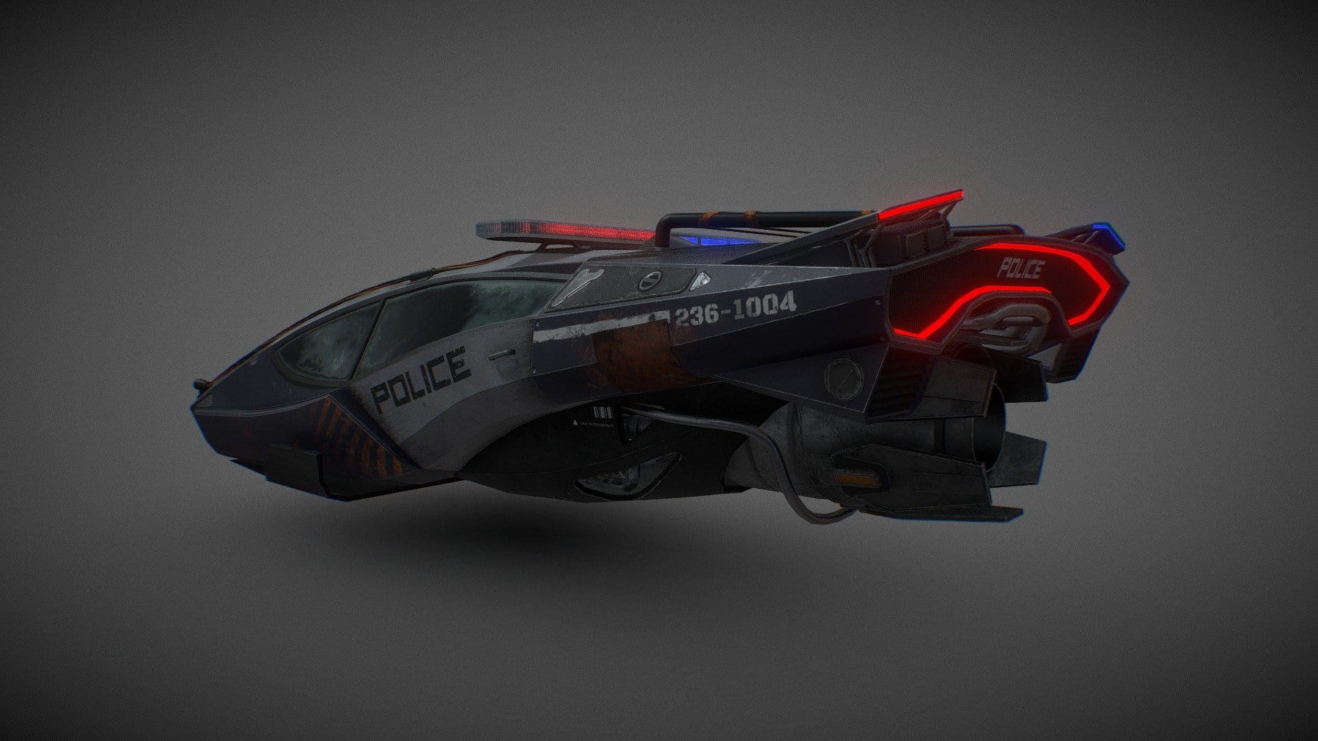 Dystopian police car