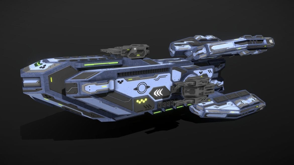 enkar republic destroyer gangil 3d model