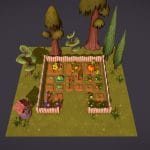 farm plants 3d model