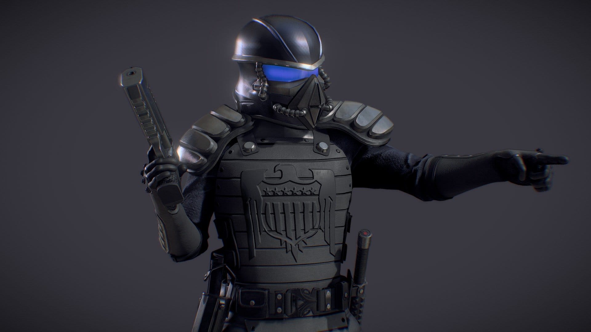 Federation Soldier Pose A