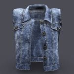 Female Denim Vest Jacket
