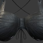 Female Leather Bra Biker Top