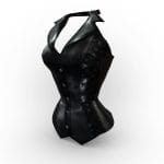Female Leather Corset Vest Top