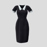 Female Maid Black Uniform With Lace Collar