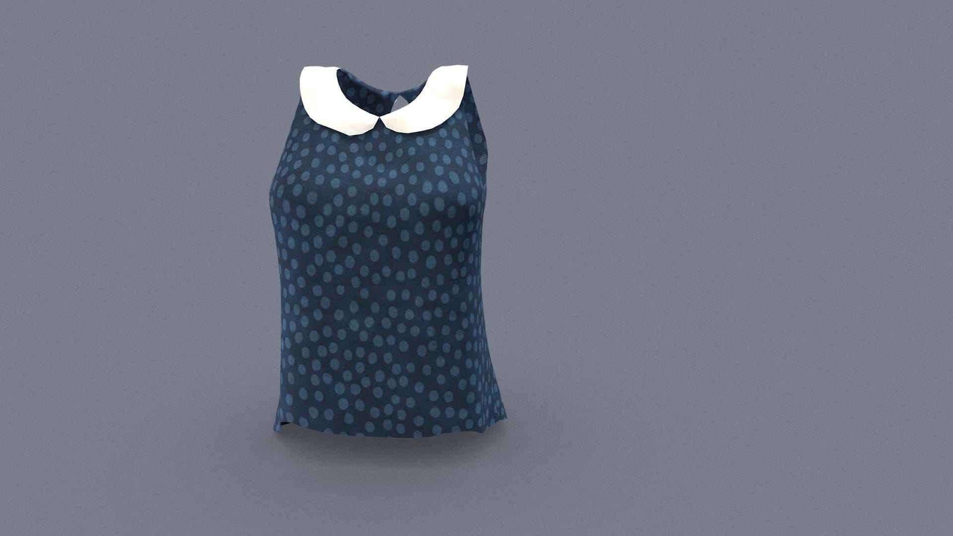 Female Sleeveless Peter Pan Collar Top
