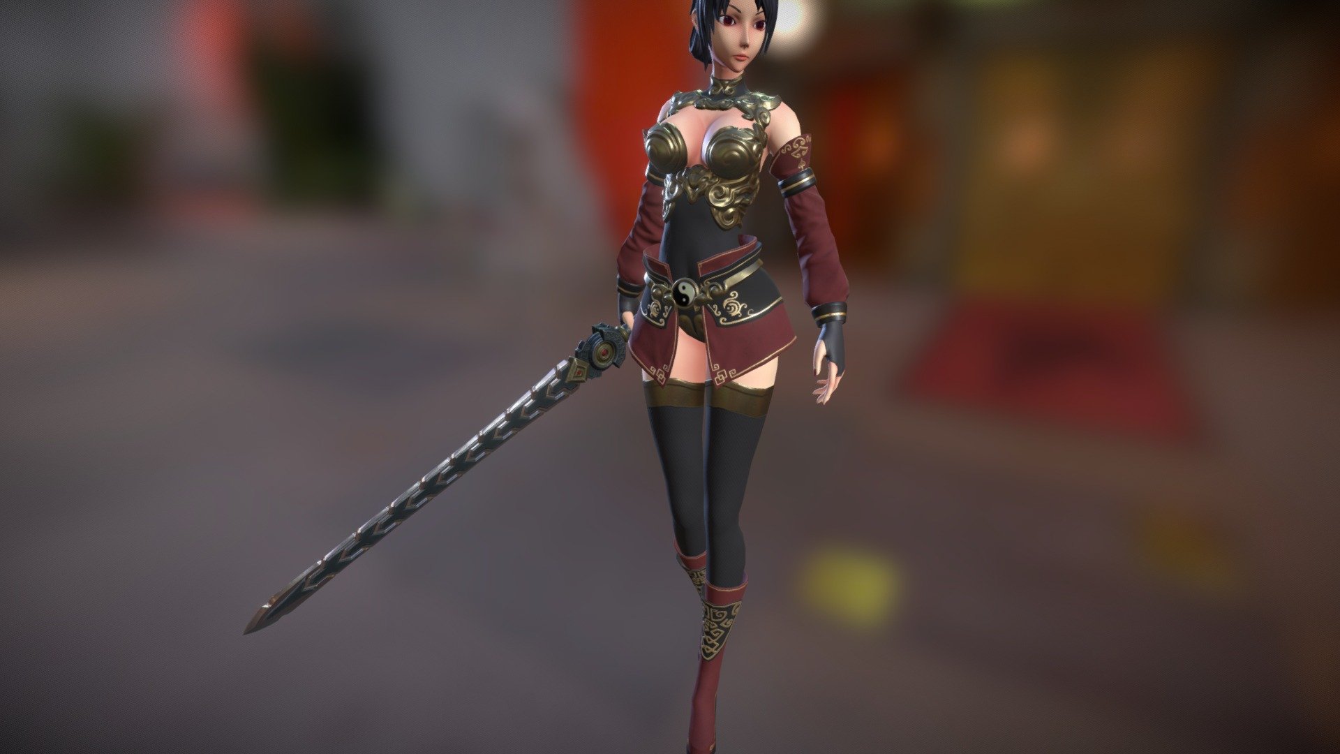 Female Warrior Deep3dsea