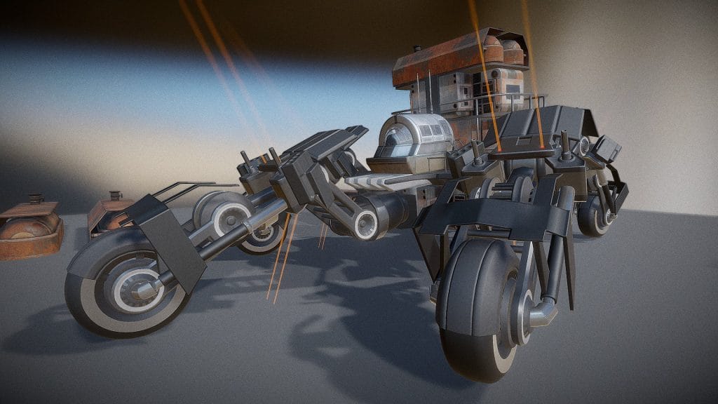 Download Five Wheeler Test With Rusty Fuel Tanks 3D Model | Deep3DSea