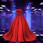 Floor Length Long Wide Red Strapless Ball Gown