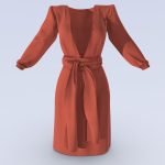 Flowy Coral Female Spring Dress