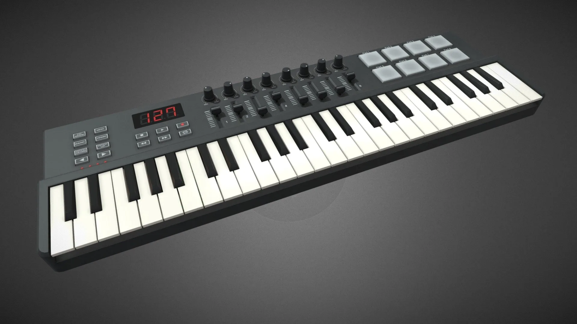 Four octave MIDI Keyboard