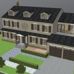 Furnished colonial suburban house