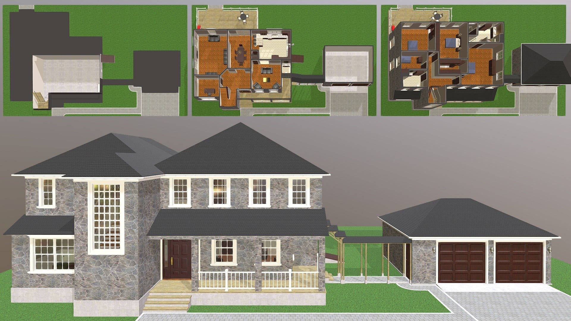 Furnished suburban house