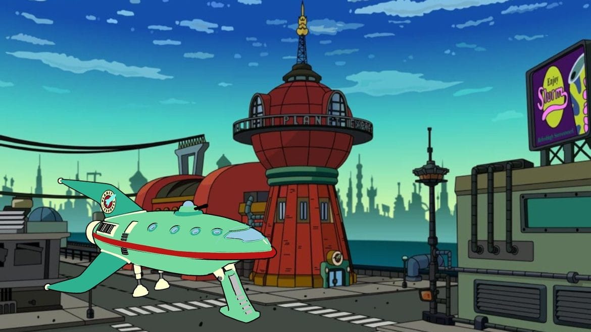 futurama planet express spaceship 3d model