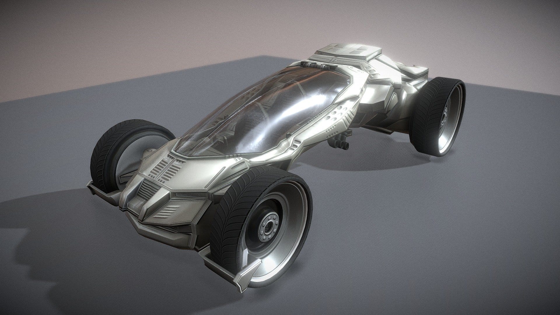 Futuristic Car Rigged