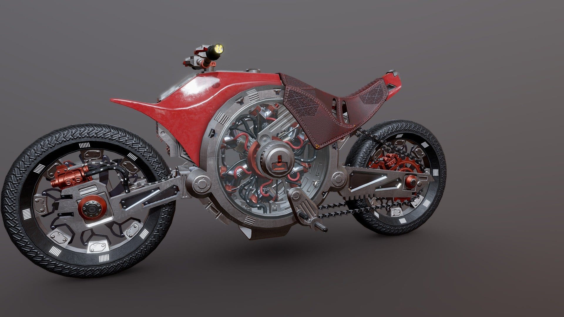 Futuristic Motorcycle