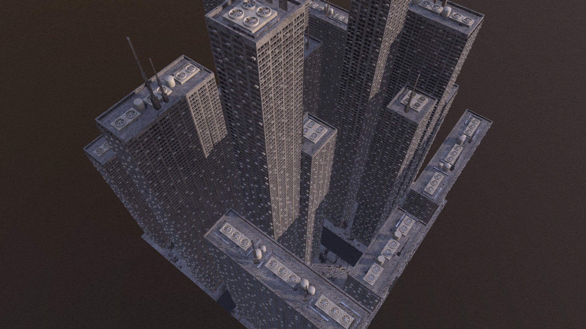 Futuristic Skyscrapers Blocks