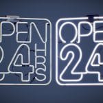game ready japanese sign neon 24h 3d model