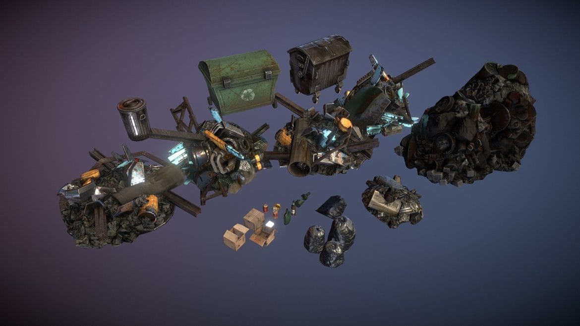 garbage pack 3d model
