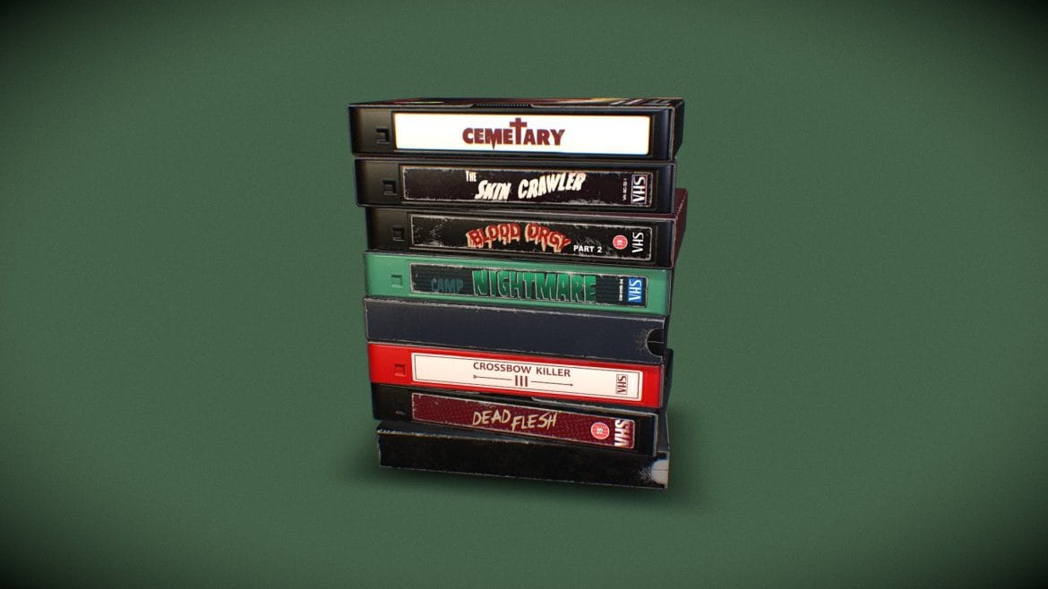 horror movie stack 3d model