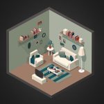 Isometric Living Room