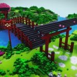 Japanese voxel garden