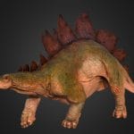 jurassic park stegosaurus for your gamesmovies 3d model