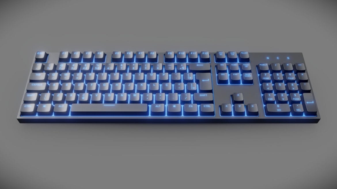 keyboard rgb 3d model