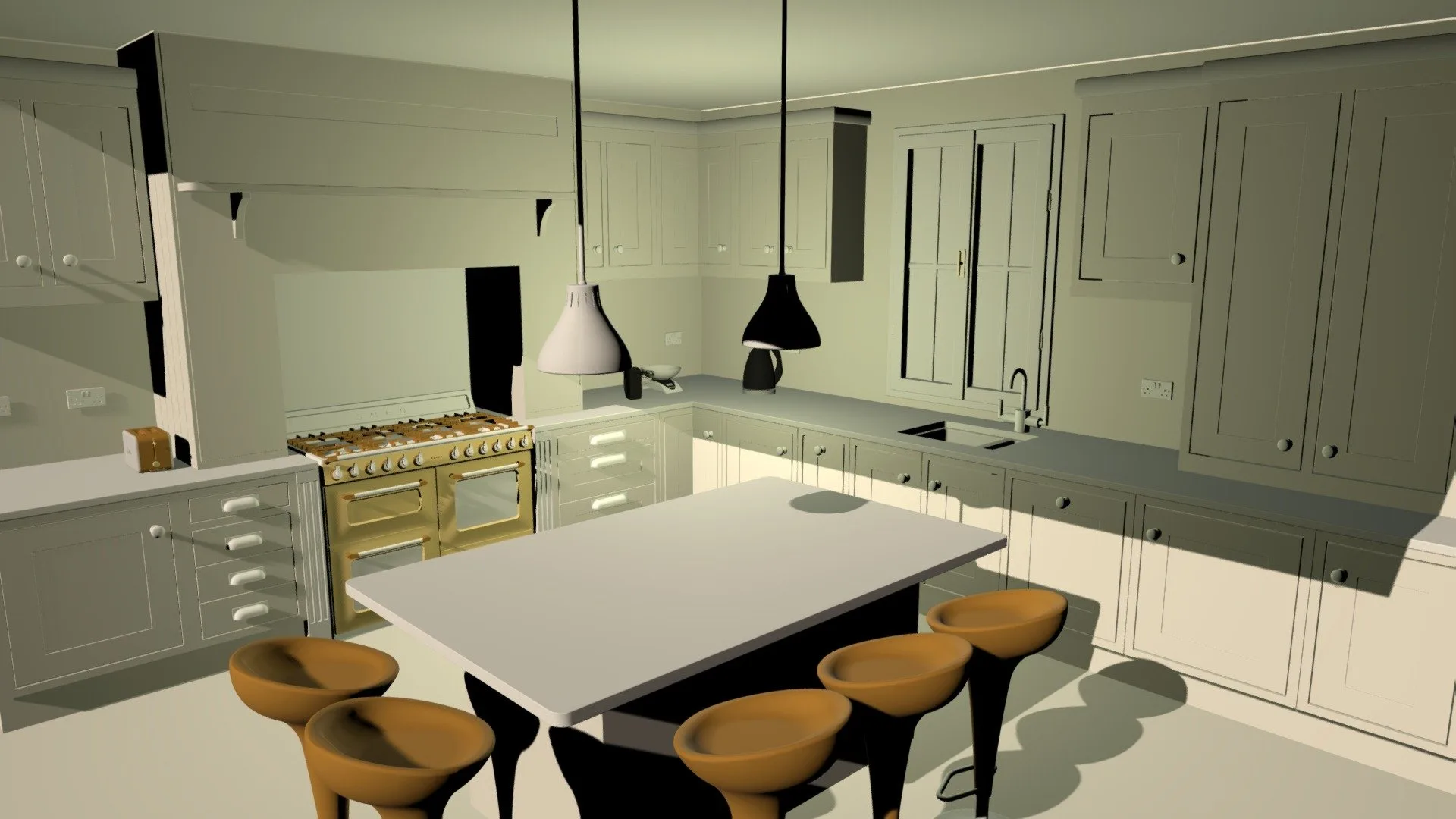 Kitchen Design 2 3D CAD Model