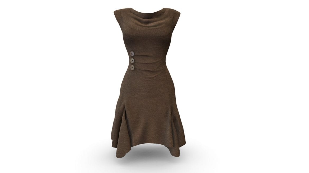 lagenlook tunic dress 3d model